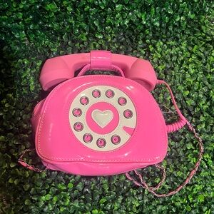 Dollhouse Pink Rotary Phone Handbag